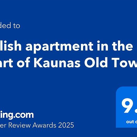 Stylish Apartment In The Heart Of Kaunas Old Town Exterior photo